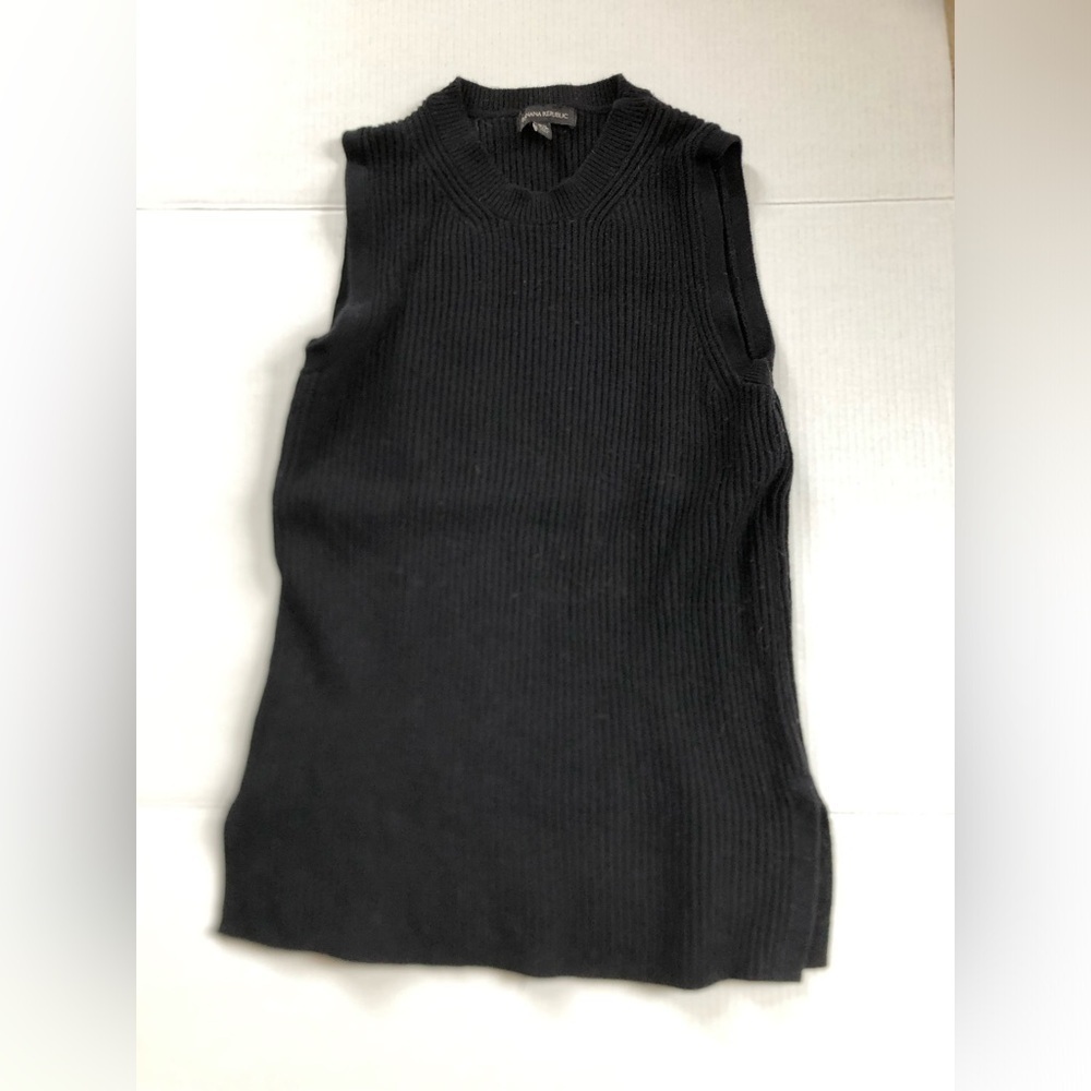 Knit High Neck Sweater Vest